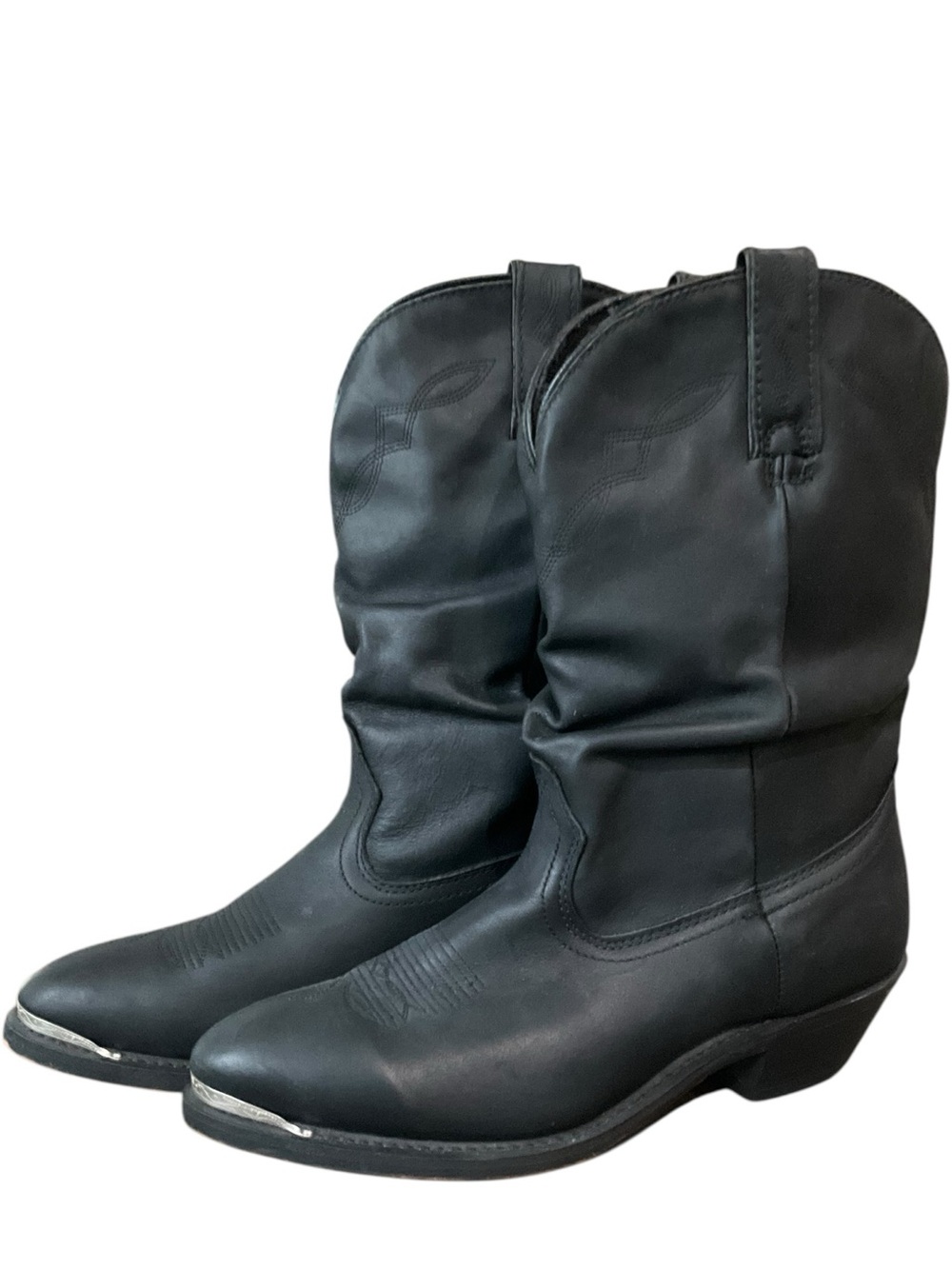 Shyanne Women's Patsy Slouch Western Boot Medium Toe Black 
Size 10 EUC